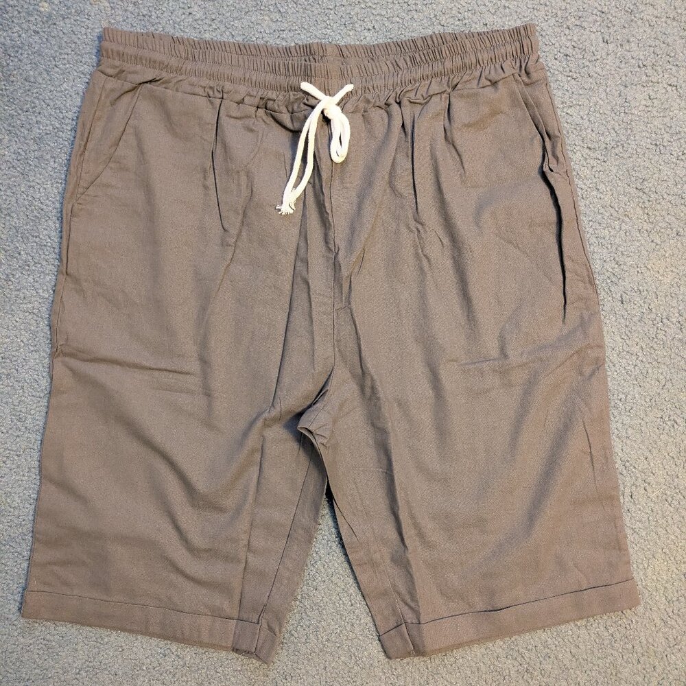 Lightweight Cotton Womens Shorts Gray NEW
